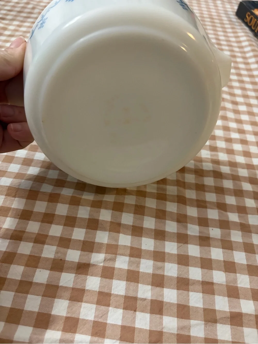 vintage Pyrex Snowflake Garland 474-B casserole dish